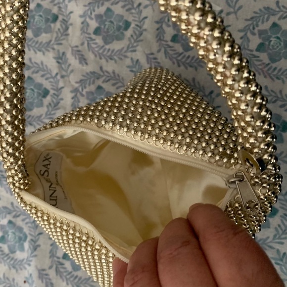 NEW Gold Beaded Evening Bag - Picture 4 of 7